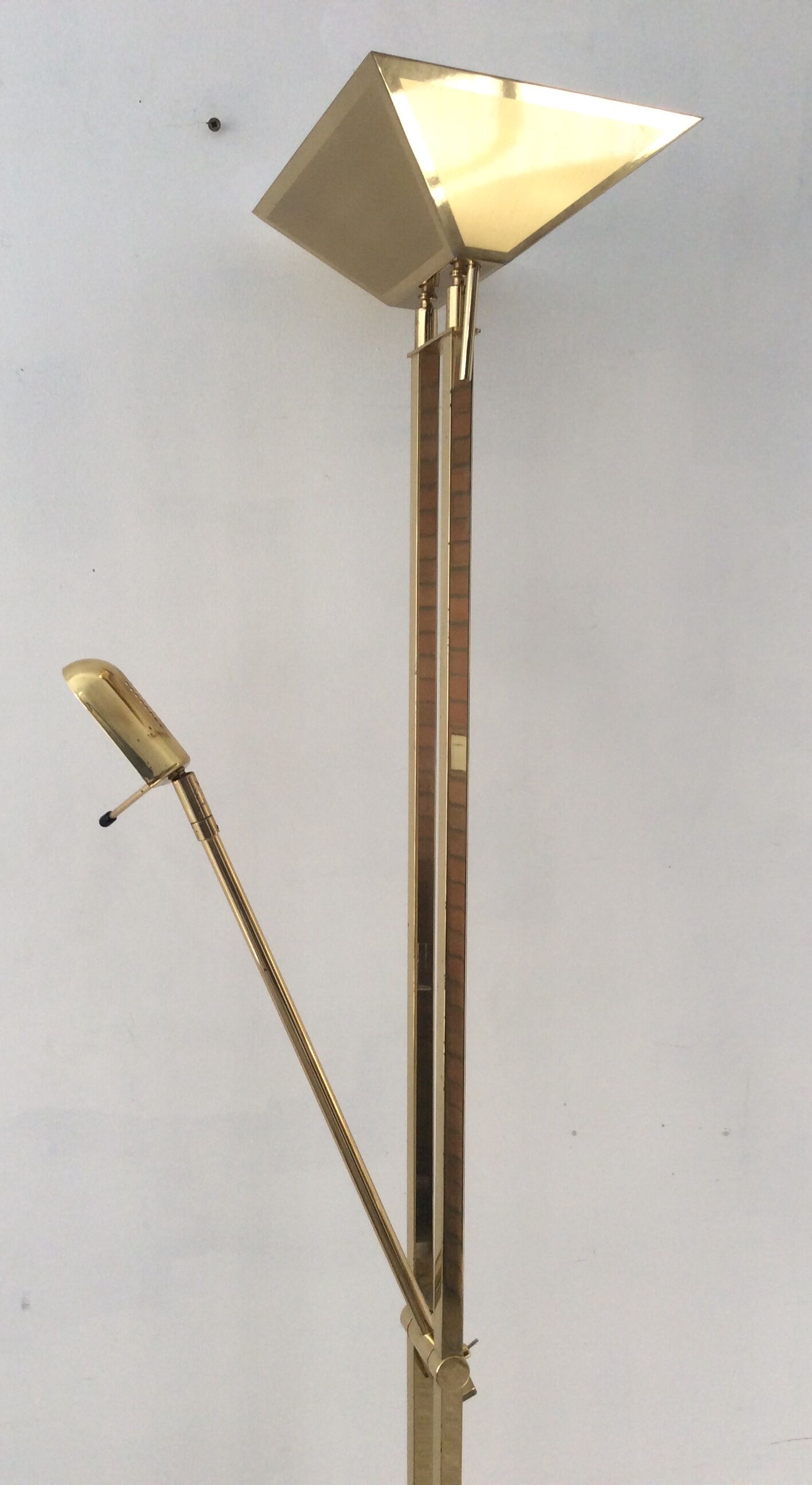 Deknudt brass floor lamp from the 70s