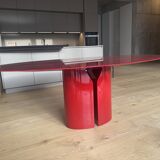 MDF Italia NVL Table – 200 cm Oval – Glossy Red