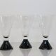 Ensemble de 3 verre à pied / eau Luminarc, 1980, neuf