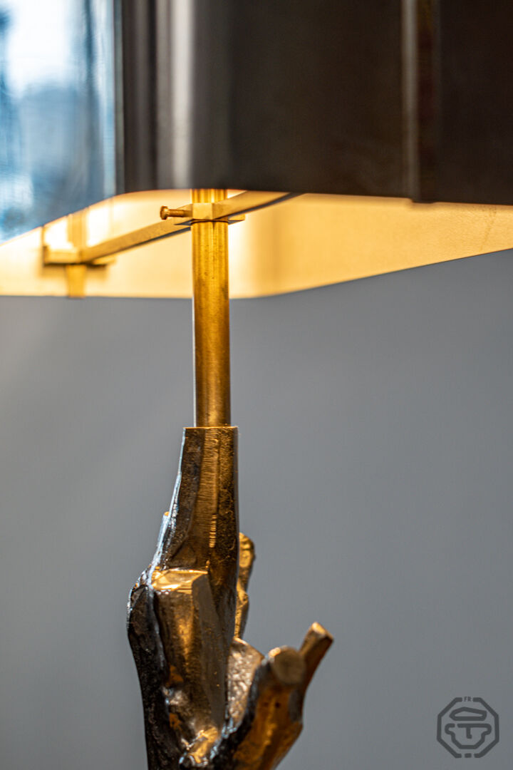 Coral Lamp by Maison Charles, bronze