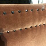 Hampstead velvet upholstered headboard