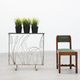 Art Deco Wrought Iron Plant Stand with Heron and Bulrushes, France, Circa 1