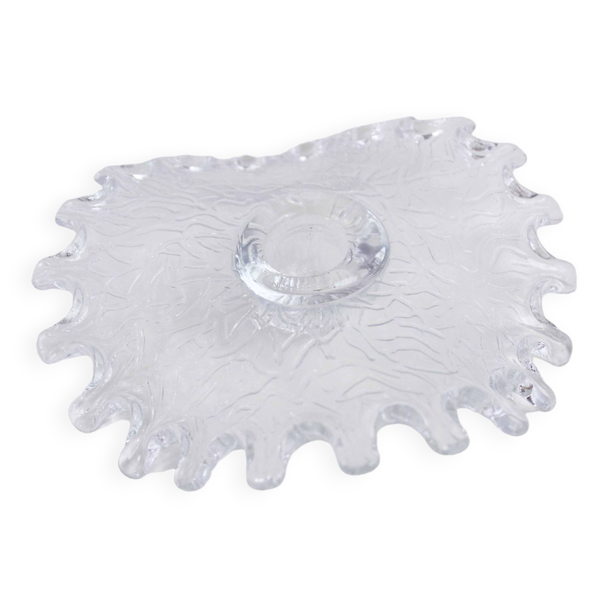 Vintage glass candle holder