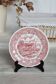 Vintage dessert plate N. Fontebasso – Red country decor
