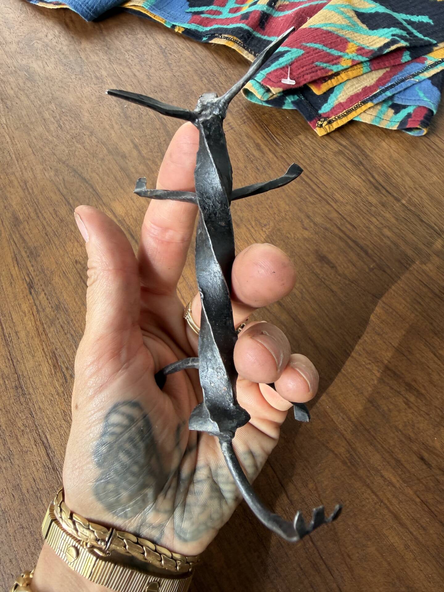 Brutalist zoomorphic knife rests