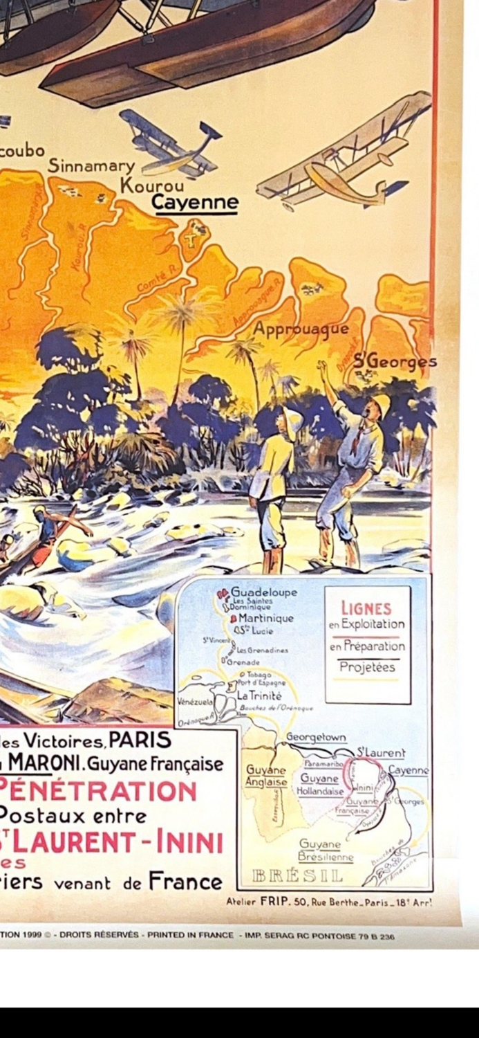 Air France Poster - Transports Aérienne Guyanais