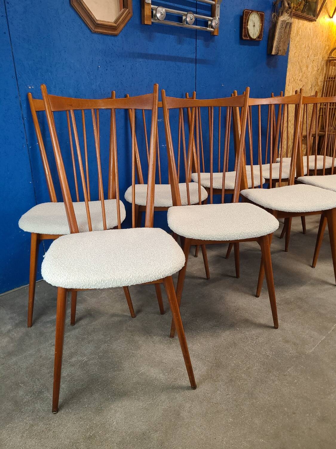 Chaises années 60 scandinave rénovées