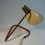 Golden brass casserole lamp 1950s
