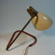 Golden brass casserole lamp 1950s