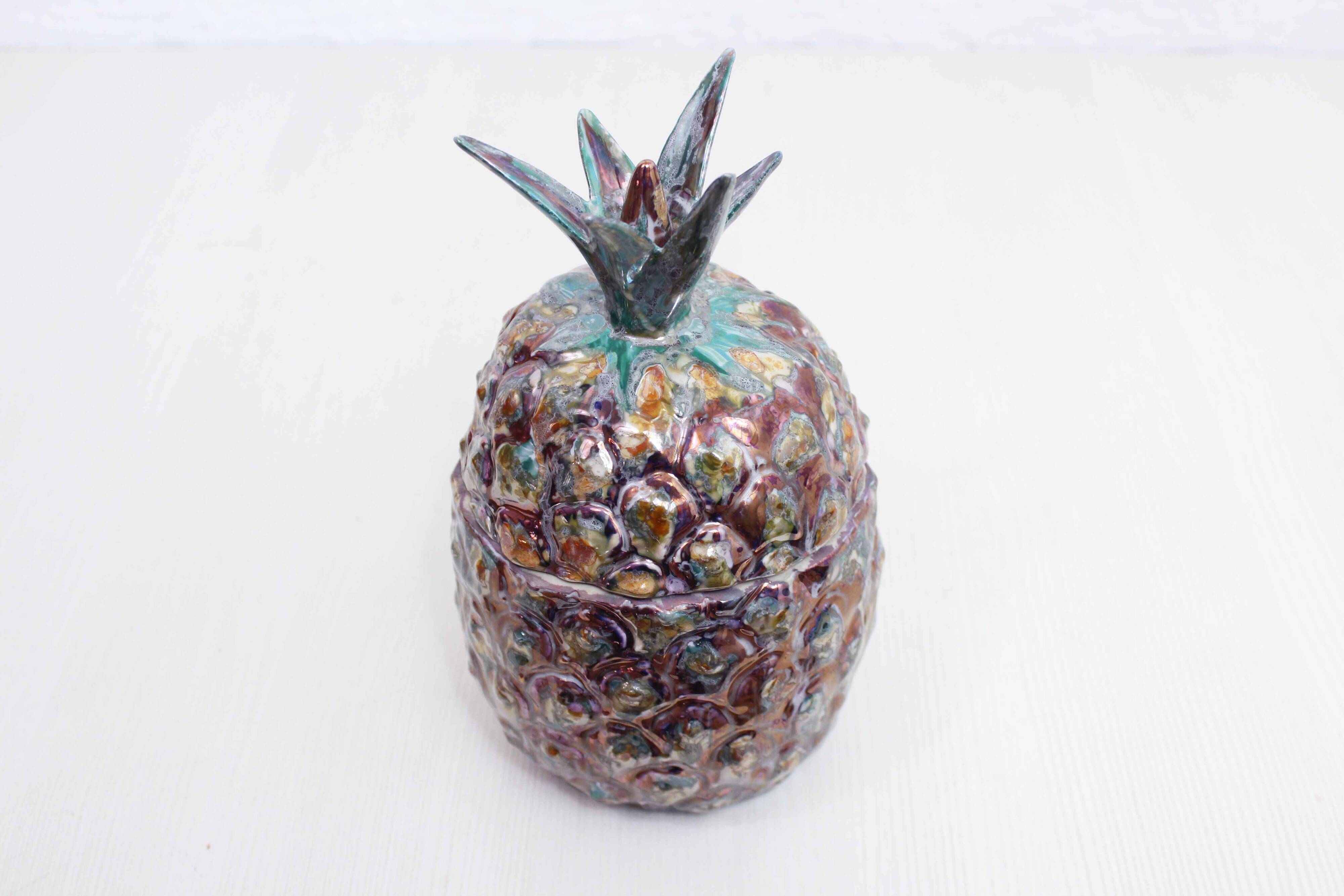 Earthenware Pineapple candy box