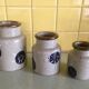 Series of sandstone pots