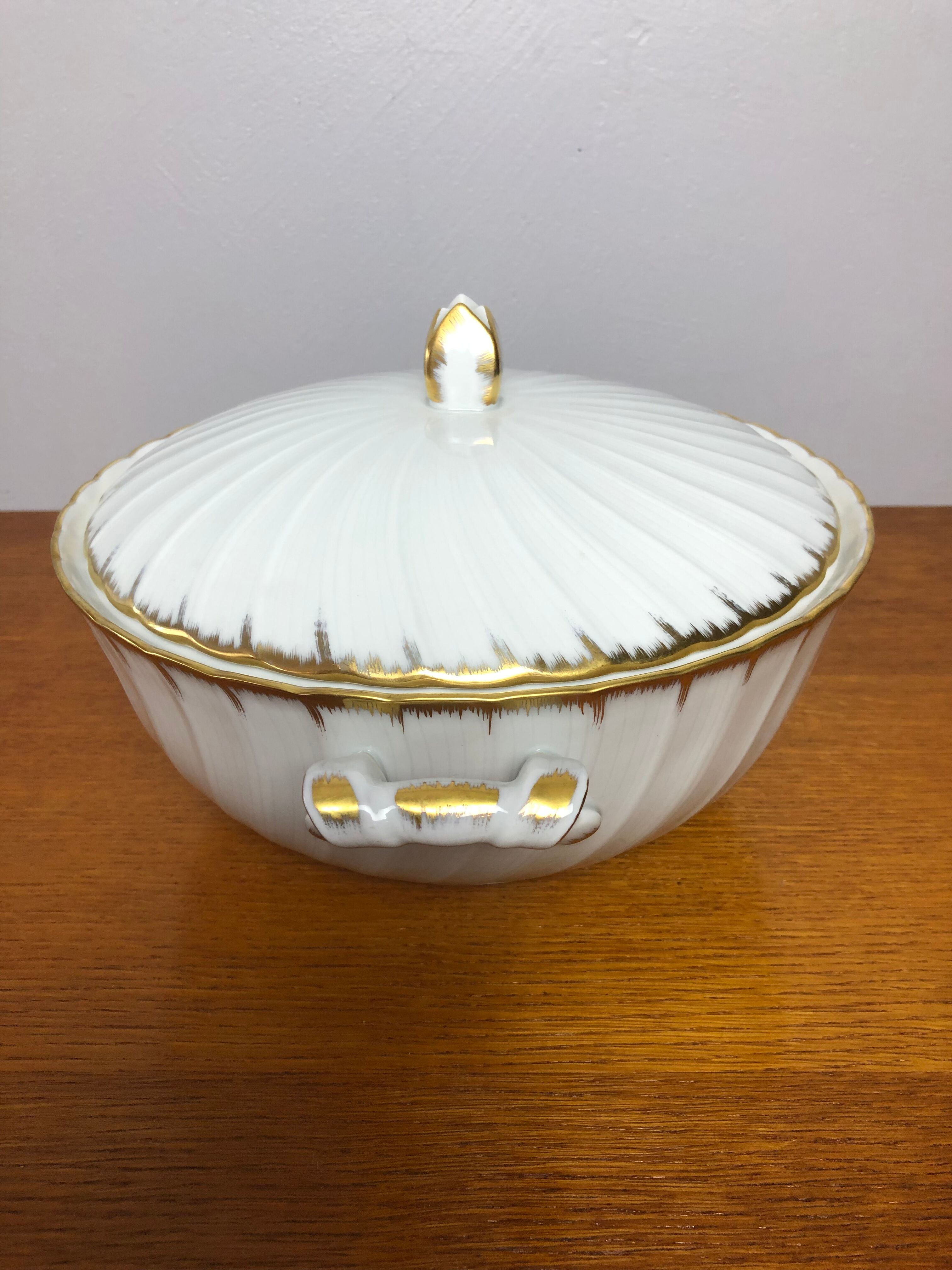 Limoges porcelain soup bowl, Bernardaud