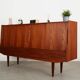 Teak highboard, Danish design, 1960s, production: Denmark