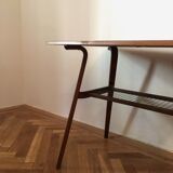 Coffee table with stringed board by Miroslav Navratil for Drevopodnik Holesov