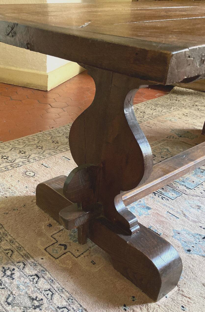 Grande table de moastère en chêne