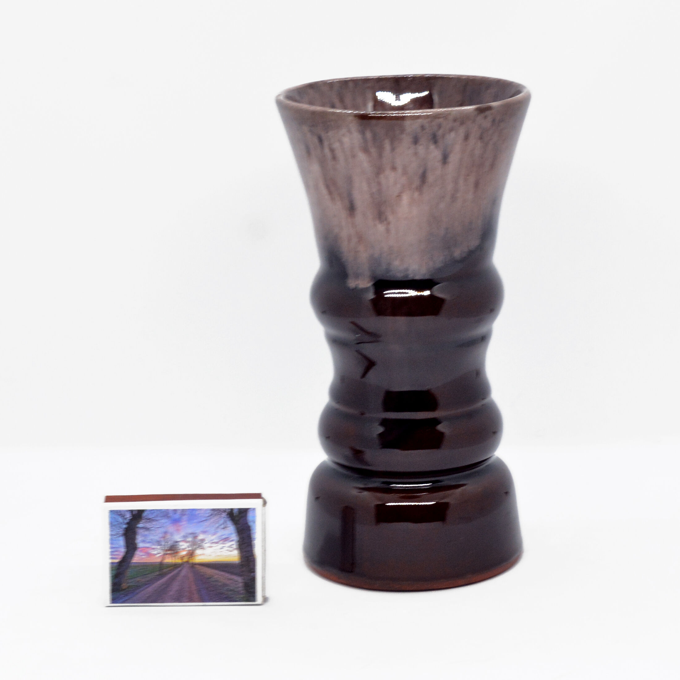 1960s mid-century modern ceramic vase, Łysa Góra, Poland