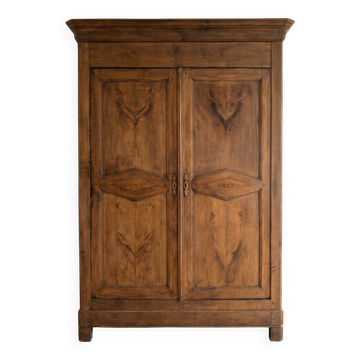 Antique solid walnut wardrobe