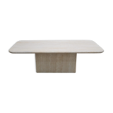 Vintage coffee table in travertine