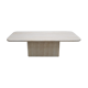 Table basse vintage en travertin
