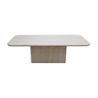 Vintage coffee table in travertine
