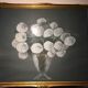 Still life painting with white flowers from the 70s