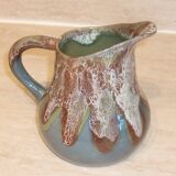 Fat Lava ceramic blue wine and water pitcher