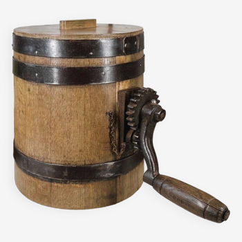 Old butter churn