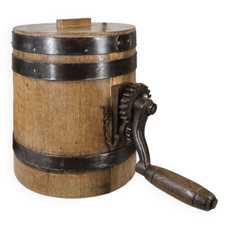 Old butter churn
