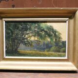 Ancient forest and landscape painting