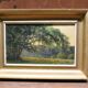 Tableau ancien foret et paysage