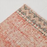 3x13 Pale Red Turkish Vintage Runner Rug, 87x400Cm SK 20299
