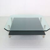 Table basse en verre et cuir 'Diesis'  par Antonio Citterio B&B Italia
