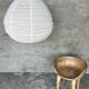 Average suspension in rattan and natural linen with a Japanese droplet shape H