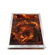 Brass and tortoiseshell lucite tray, Italy 1970s