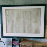 "geometric and sharing" cadastral plan of 1852 canvas