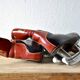 Pair of vintage Polar Match ice skates with carrying bag - 1970s