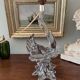 Crystal lamp base in the shape of a fish, 1950s