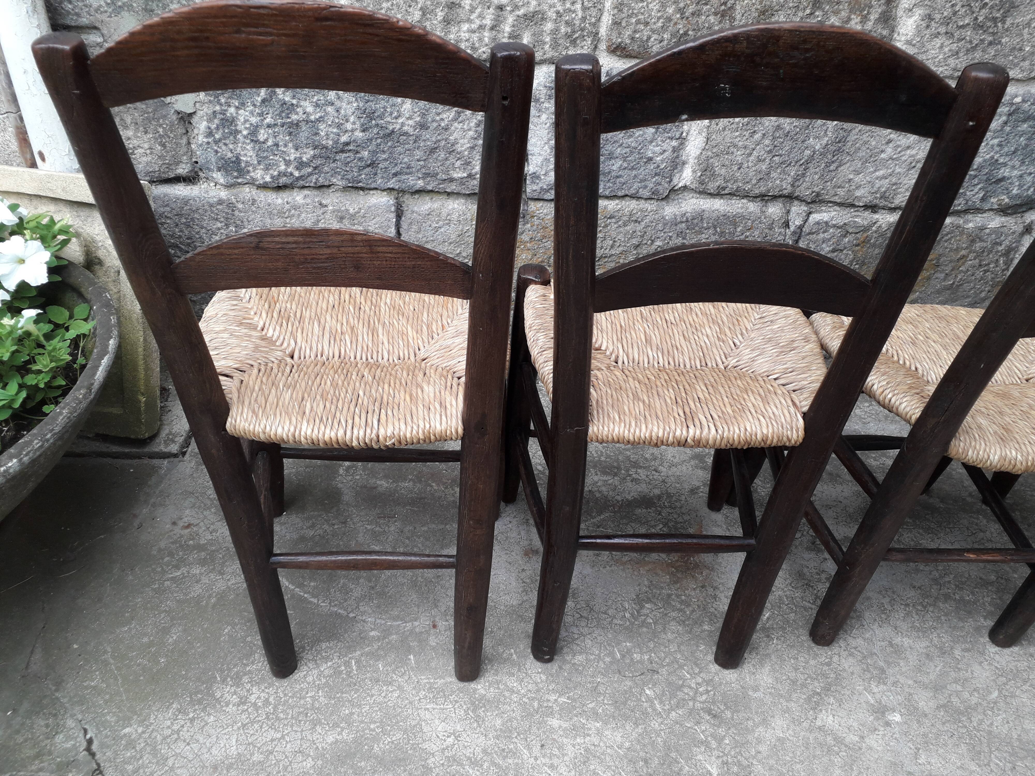Mulched brutalist chairs, set of 6