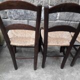 Mulched brutalist chairs, set of 6