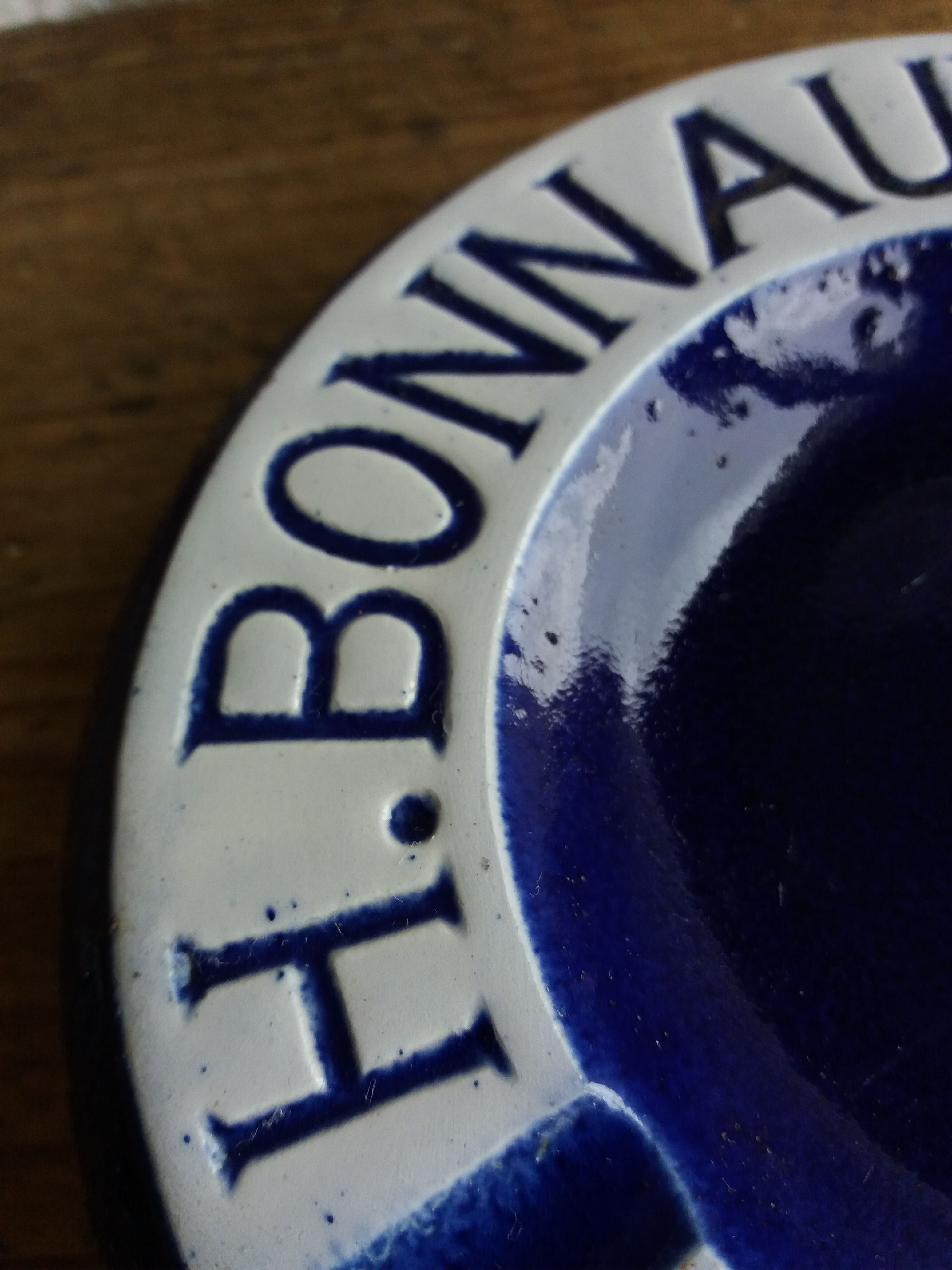 Old advertising ashtray Bonnaud Cognac