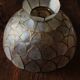 Suspension corolle Nacre Laiton vintage