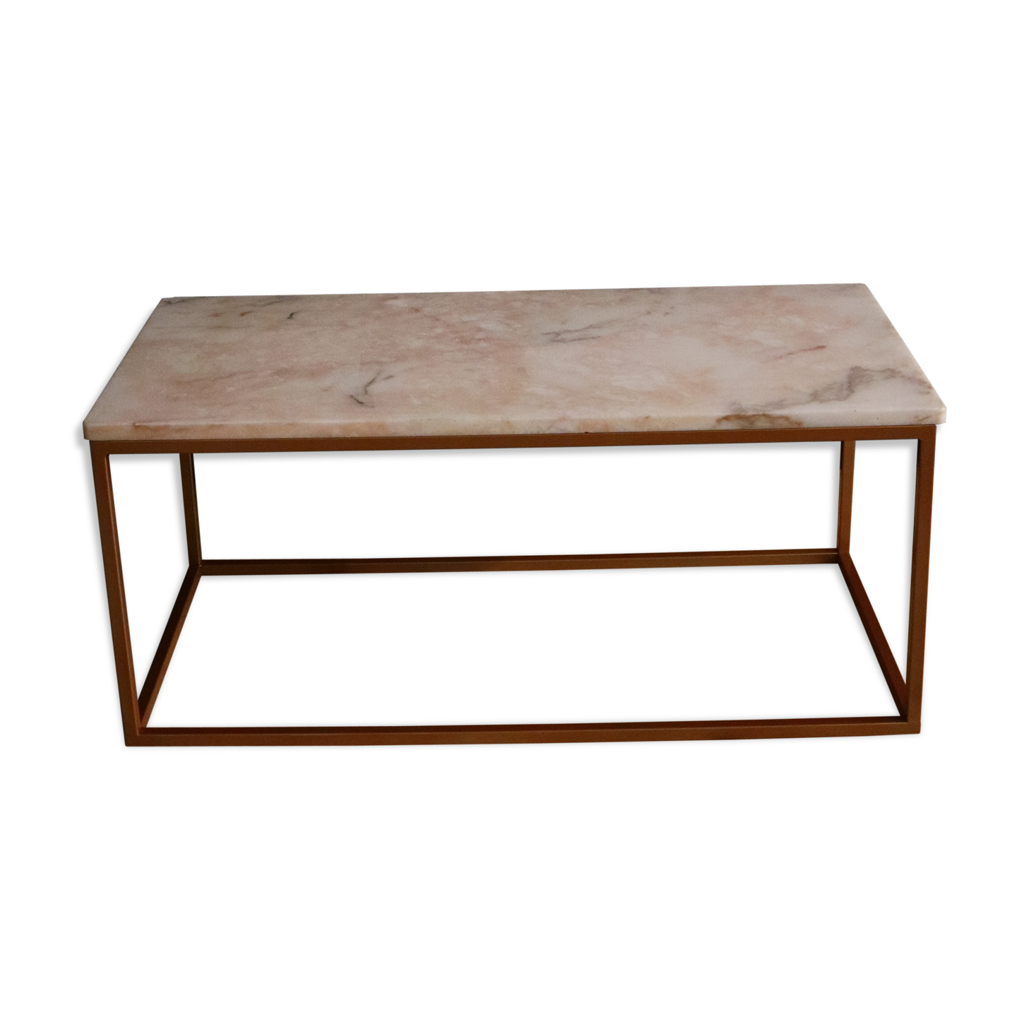 Living room marble metal coffee table