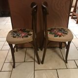 Pair of old chairs to the point