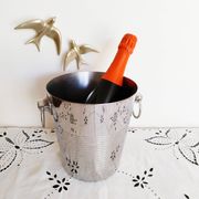 Stainless steel Champagne bucket Létang Rémy, ice bucket, cooler