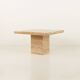 Italian mid century extra large travertine dining table, 1970s