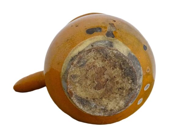 Cruche ancienne française en terre cuite à glaçure rouge