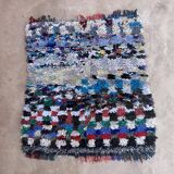 Tapis Marocain Boucherouite coloré - 110 x 121 cm