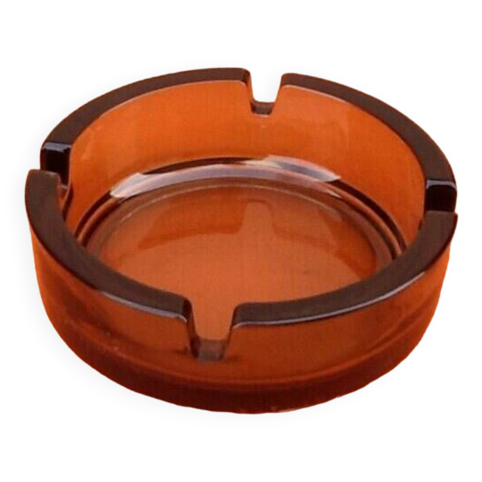 1970s Smoked glass ashtray France