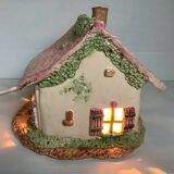 Ceramic house night light lamp