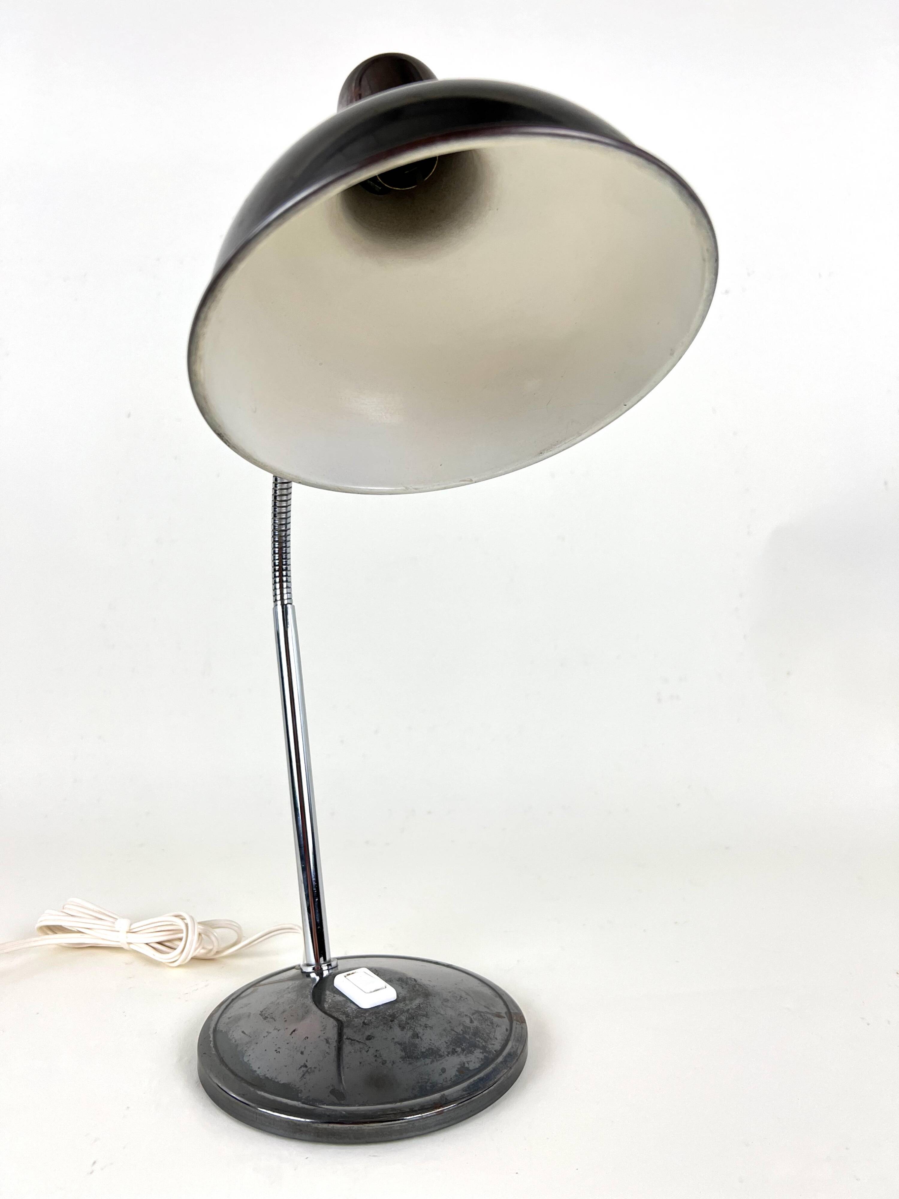 Old Table Lamp Wall Light in Aluminor Metal Vintage 50s/60s